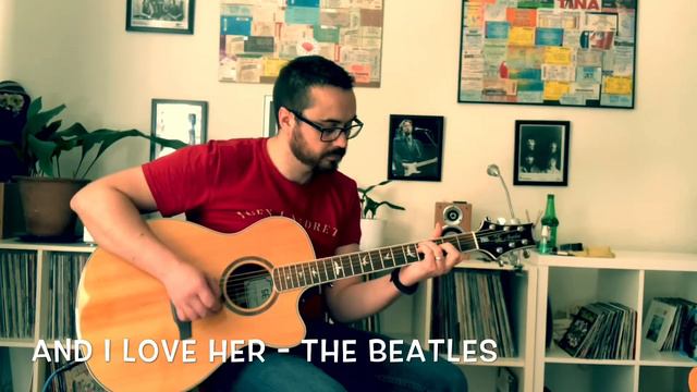 And I Love Her - The Beatles (Guitar Cover) смотреть онлайн