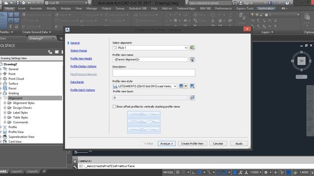 AutoCAD Civil 3D 2017 - Alinhamento e Perfil MAIS FÁCIL!! смотреть онлайн
