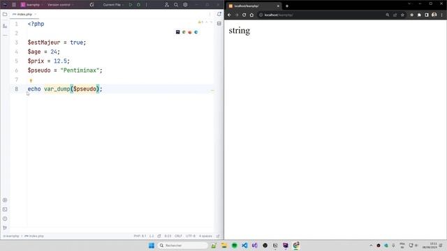 Apprendre le PHP - 14 - Les types et les conversions avec PHP 8 смотреть онлайн