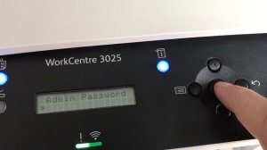 Admin password Xerox 3025