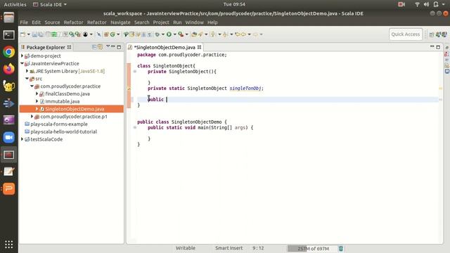 Singleton Design Pattern in java | Singleton Object | Singleton Class #java #designpatternsinjava смотреть онлайн