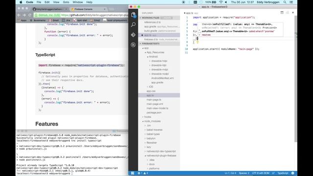 How to: Adding Firebase to your NativeScript app! смотреть онлайн