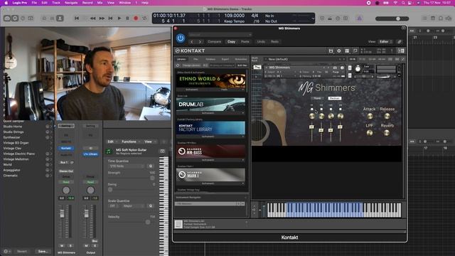 FREE Kontakt Instrument! MG Shimmers, an Acoustic Guitar Tremolo Library. смотреть онлайн