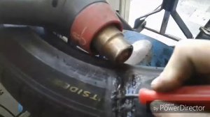 Ремонт покрышки! Как заварить (сделать) порез покрышки, кордовая лататка ремонт бокового пореза