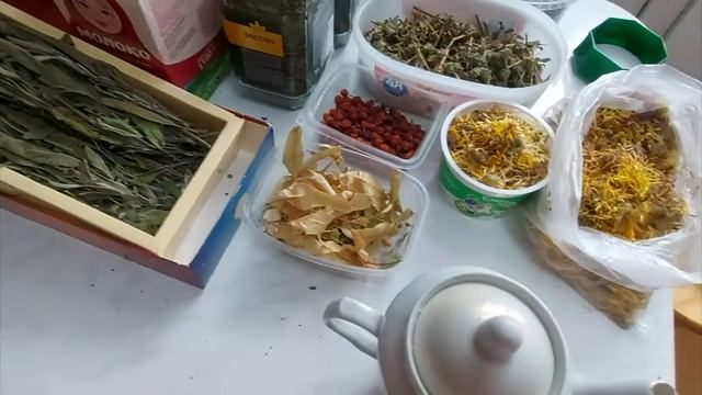 Чайная церемония. Травяной чай. Травы из моего сада. смотреть онлайн