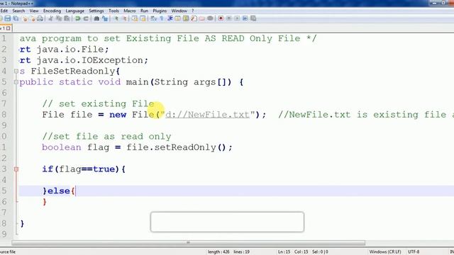 how to make a file read only using java Program Demo смотреть онлайн