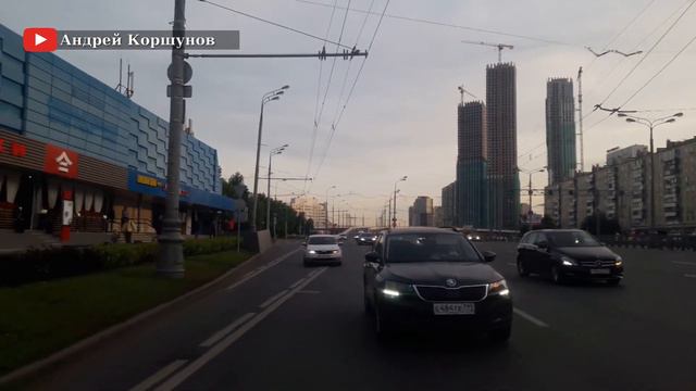 Троллейбус 59 Улица Генерала Глаголева - Метро "Сокол" // 23 августа 2020 года // Андрей Коршунов смотреть онлайн