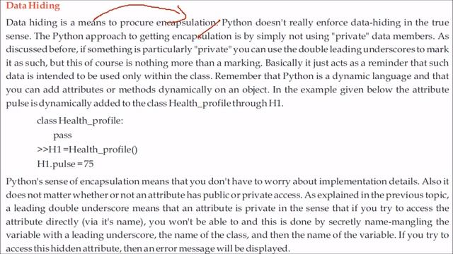 WHAT ARE PRIVATE MEMBERS AND DATA HIDING IN PYTHON LANGUAGE смотреть онлайн