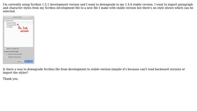How to downgrade scribus file version? смотреть онлайн