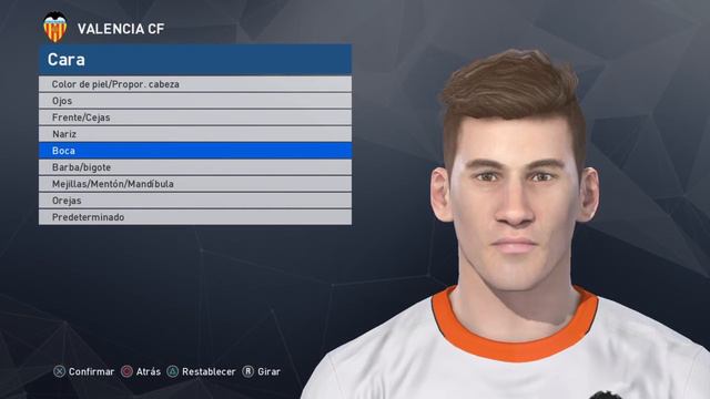 Santi Mina face (Valencia CF) PES 2017 смотреть онлайн