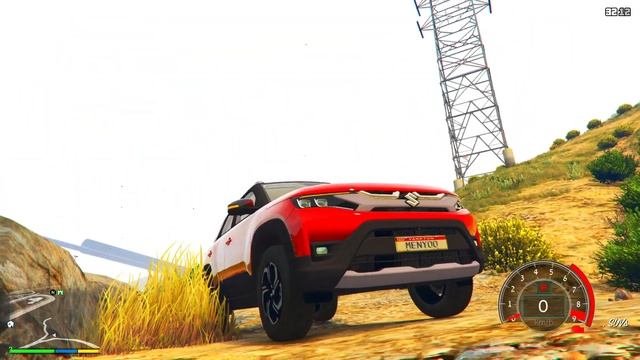 GTA 5 : Hyundai Venue 2022 VS Maruti Suzuki Brezza 2022 | Indian Car Challenge | GTA 5 MODS! смотреть онлайн