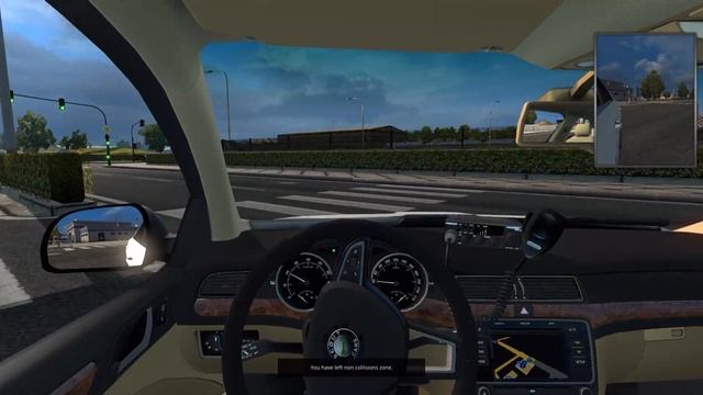 Euro Truck Simulator 2 multiplayer SKODA PILOT & POLICE Preview смотреть онлайн