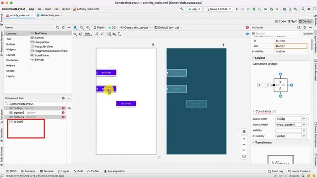 Mobile Application Development- Responsive UI Design with Constraint Layout -Group element смотреть онлайн
