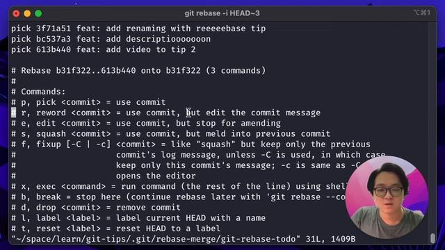 Git Tips 2 - Renaming Commits with Rebase смотреть онлайн