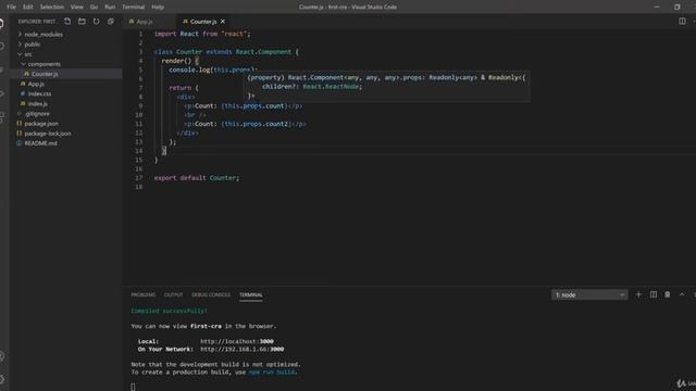 21. Object Props Destructuring || React JS смотреть онлайн