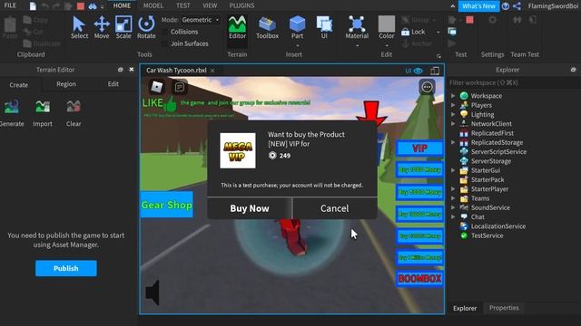FULLY SCRIPTED Car Washing Tycoon UNCOPYLOCKED!