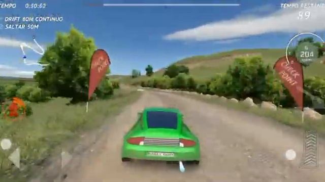 Rally Fury - Single Player - Green Fields - Track 01 - Qualify - Gameplay смотреть онлайн