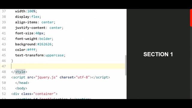 Creative Scrollbar Indicator With In Page Navigation Using HTML + CSS + JQuery смотреть онлайн