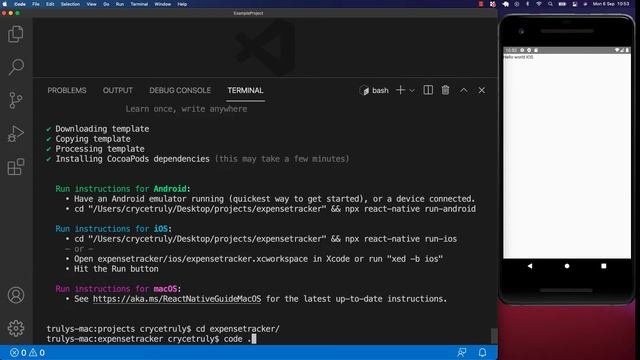 Create a new React Native Project смотреть онлайн