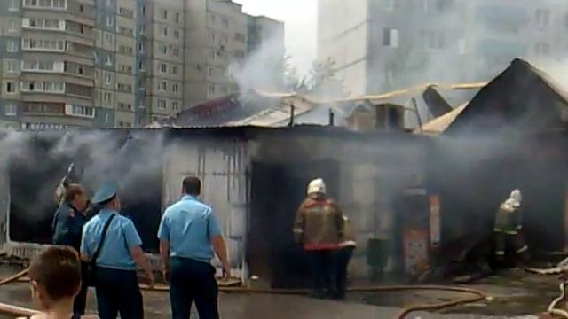 Пожар в Тольятти около Южного смотреть онлайн