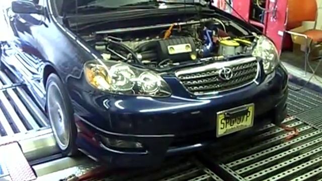 Toyota Corolla 2005 S TRD Supercharger Dyno Tuning смотреть онлайн