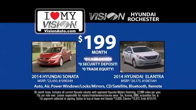 Vision Hyundai Rochester's I Love My Vision with Your Choice in August!!! смотреть онлайн