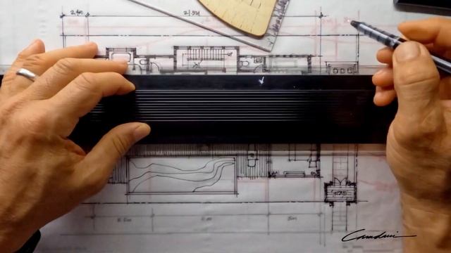 Resort Villa Plan Sketch Timelapse смотреть онлайн