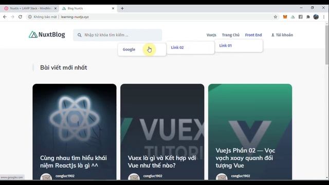 Lập trình NuxtJS - 02 Demo sản phẩm P1 смотреть онлайн