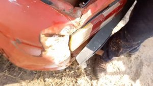 Как выправить вмятину с помощью домкрата