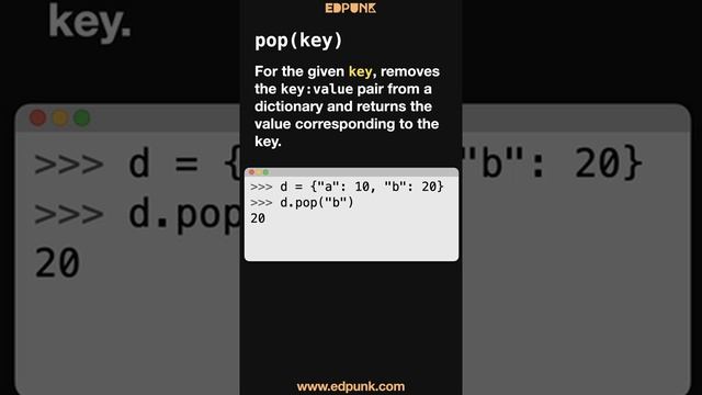 [Day 76] How to Remove Key:Value Pairs from a Dictionary in Python | Dark Mode #100daysofpython смотреть онлайн