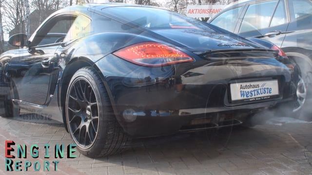 SoundCheck Porsche Cayman S "Black Edition" - Exhaust SOUND Start-up - EngineReport смотреть онлайн