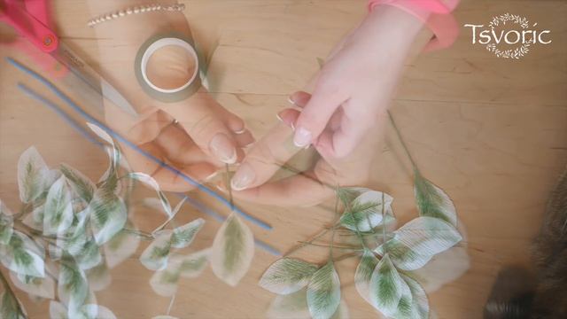 An easy way to make ficus leaves / Простой способ сделать листья фикуса / DIY Tsvoric смотреть онлайн