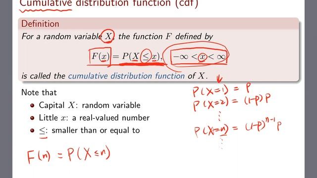 [Chapter 4] #2 Cumulative distribution functions (cdf) смотреть онлайн