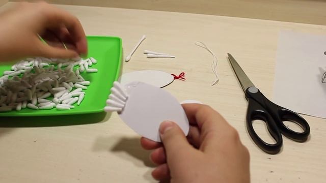 Овечка из ватных палочек || Готовим подарки к НОВОМУ ГОДУ! смотреть онлайн