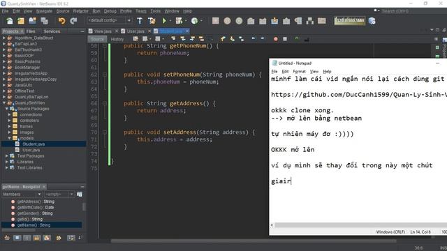[Netbean Tips] - Cách dùng git và github trong Netbean смотреть онлайн