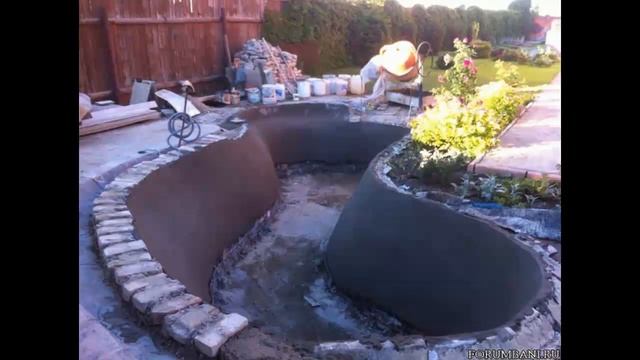 Постройки водоёма на даче своими руками пошагово смотреть онлайн