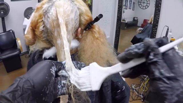 Red Box Colors to BLONDE Transformation Part 1 смотреть онлайн