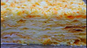 Очень вкусный Наполеон из двух видов теста