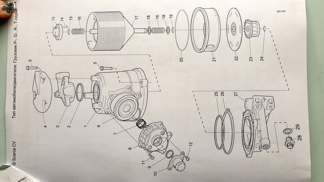Чистка маслоотделителя Scania XPi смотреть онлайн