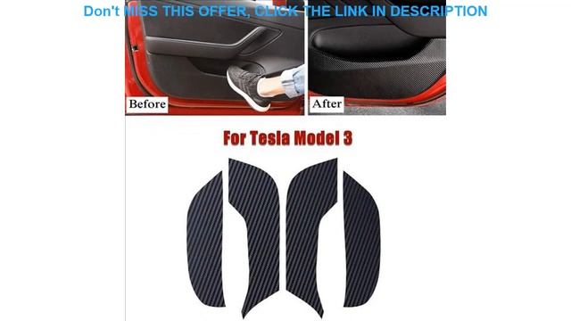 Slide Car Accessories Door Anti Kick Pad Protection Anti-dirty Film Protector Stickers For Tesla Mo смотреть онлайн
