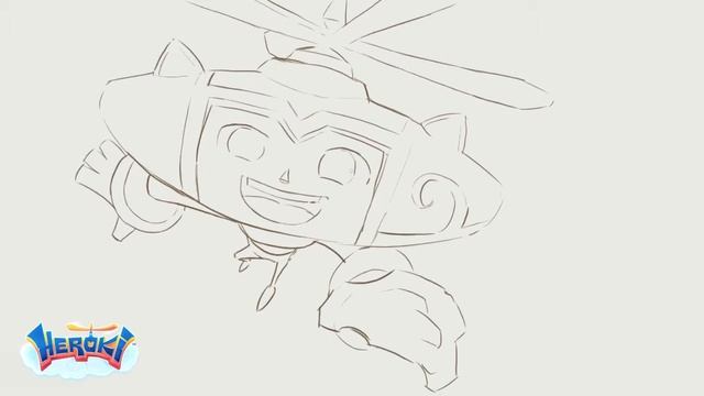 Heroki - Character Sketch Timelapse смотреть онлайн