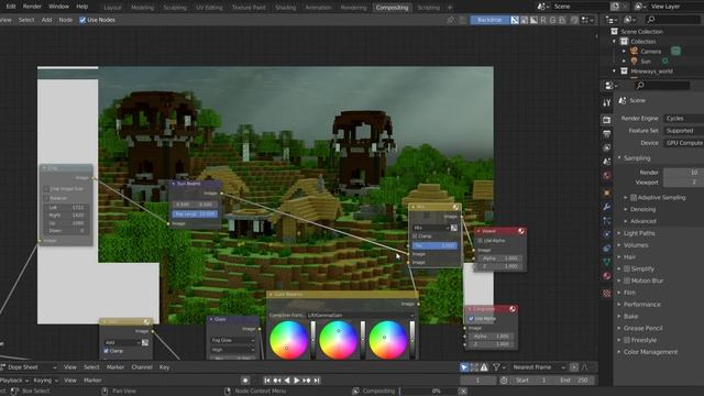 Blender Minecraft Compositing - Rendering/\| смотреть онлайн
