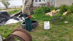 Как разрезать боковину грузовой шины