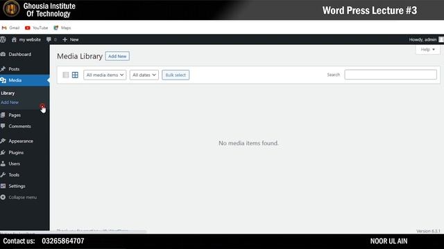 Wordpress Dashboard Overview#git #bushramunir смотреть онлайн