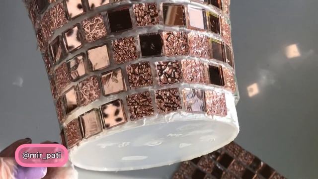 ГОРШОК ИЗ ЗЕРКАЛЬНОЙ МОЗАИКИ. смотреть онлайн