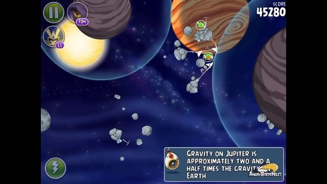 Angry Birds Space Solar System 10-7 Walkthrough 3-Star смотреть онлайн