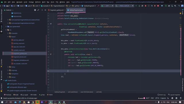 (Fragment) DatePickerDialog - Android Studio Tutorial (Malay) смотреть онлайн