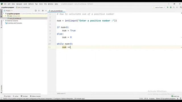 How to get sum of natural number in Python || for begineers || Python Programs смотреть онлайн