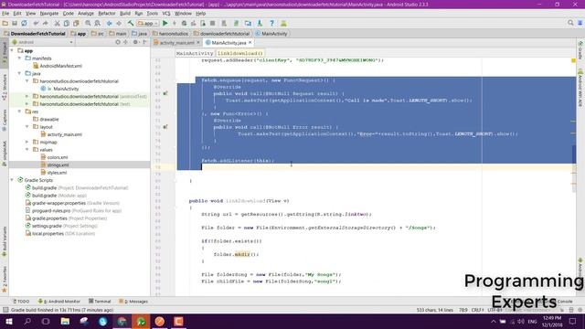 File Downloader using FETCH library with Notifications in Android Studio Tutorial смотреть онлайн