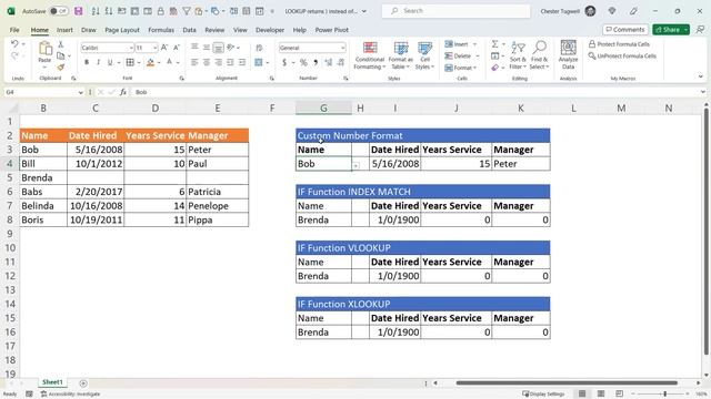 Return Blank Instead of Zero With VLOOKUP, XLOOKUP or INDEX MATCH | Return Blank Instead of 1/0/190 смотреть онлайн